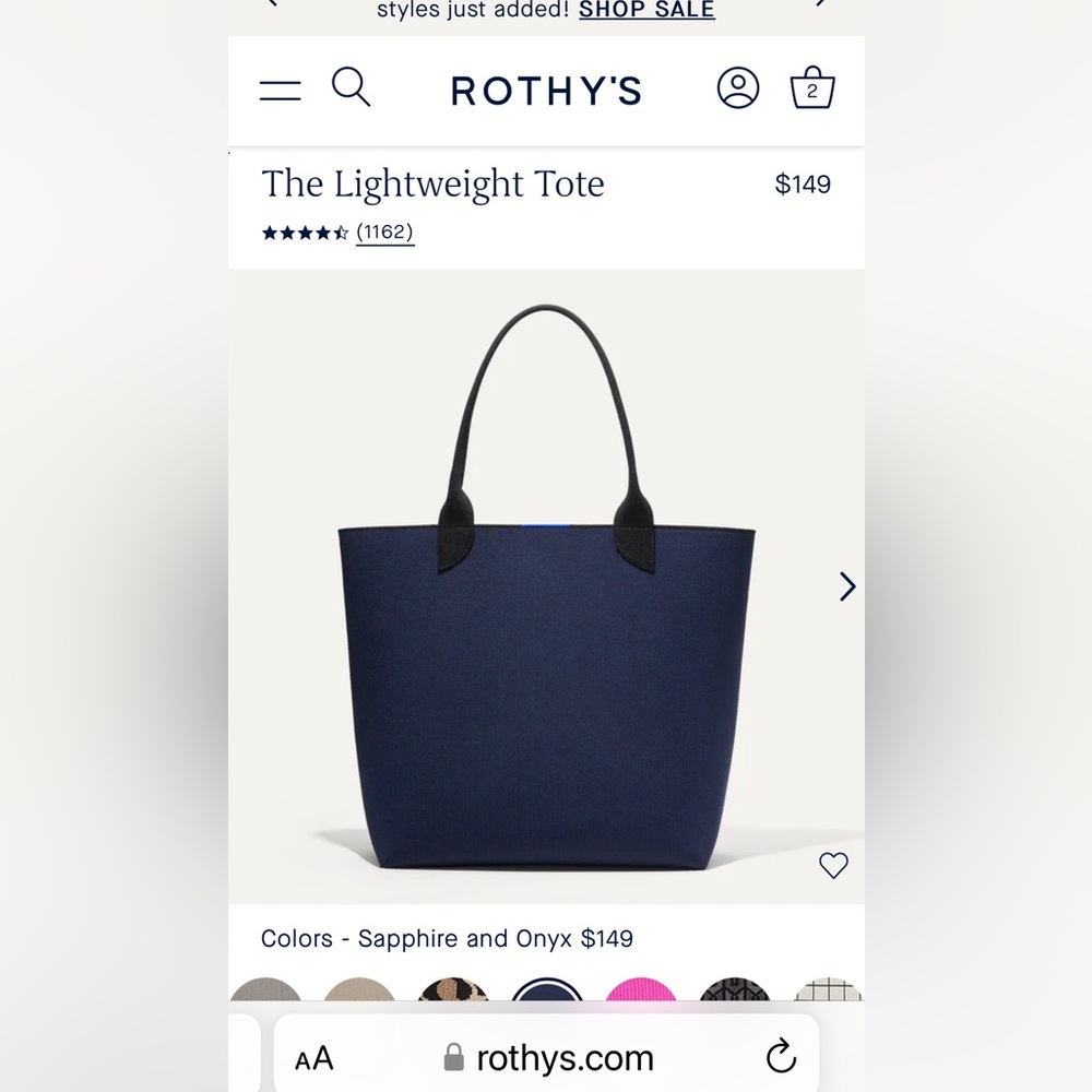 Rothy’s lightweight tote